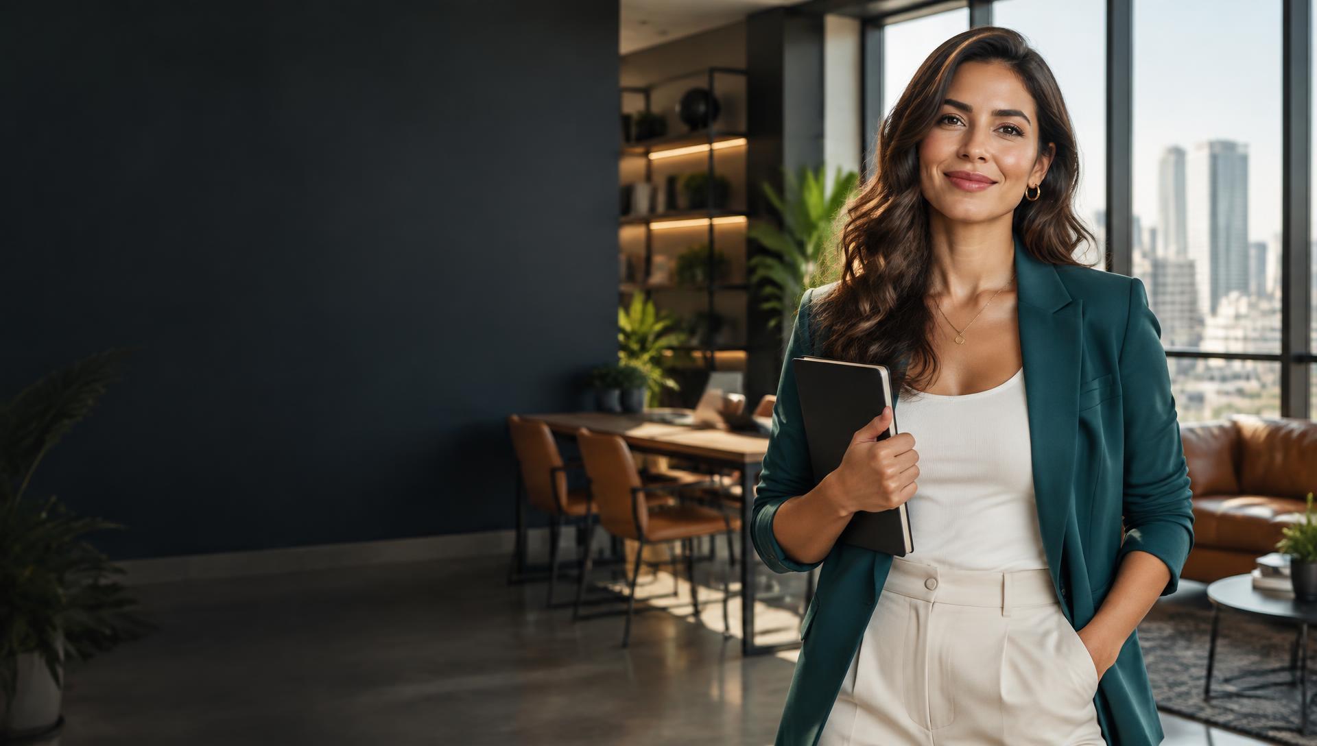 Profissional em um ambiente de trabalho contemporâneo